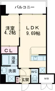 プレジオ亀有【6階】の間取り