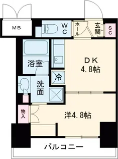 ワンルーフレジデンス板橋大山【2階】の間取り