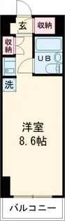 ハイツ鹿島の森【2階】の間取り