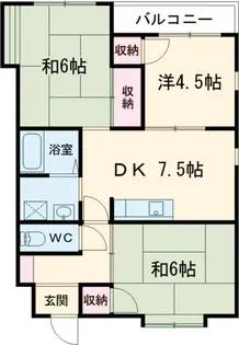 ガーデンテラス金ヶ原【103号室】の間取り