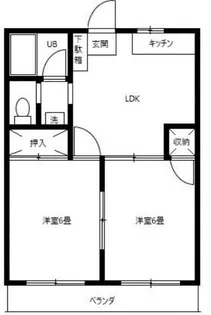 エレガント府中【1階】の間取り