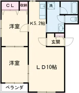 ミヤビタウン【E301号室】の間取り