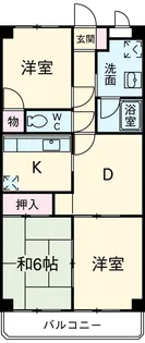 メゾン・ボヌール【2階】の間取り