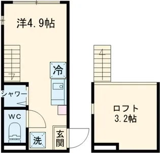 トレフェリクス新小岩【1階】の間取り
