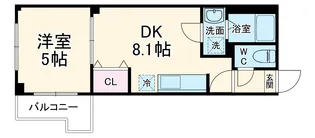 VERDE北松戸【1階】の間取り