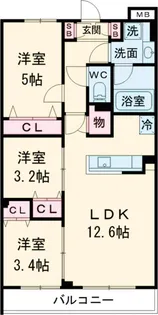 テラス上石神井ウエスト【2階】の間取り
