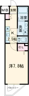 ディアレイシャス等々力【1階】の間取り