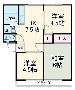 コーポ平澤【2階】の間取り