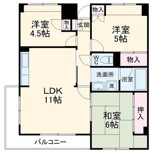 ソレーユ西船橋【6階】の間取り