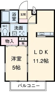 Y3ツルタ・パナハイツ【102号室】の間取り