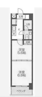 レジデンス八王子上野町【4階】の間取り