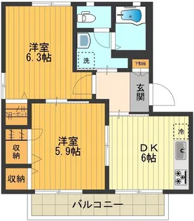 グリーンヴィラ【1階】の間取り