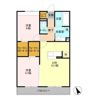 ラ・ペジブル A【2階】の間取り