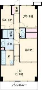 モアステージ一之江【5階】の間取り