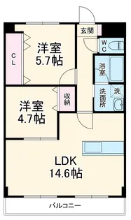マカリイ【6階】の間取り