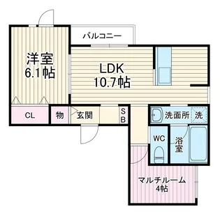 ラ・グランジュA【3階】の間取り