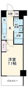 ヴェルデシア名駅南【7階】の間取り