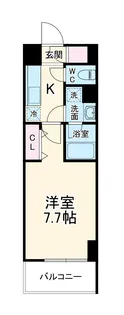 ヴェルデシア名駅南【607号室】の間取り