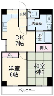 DIVINE行徳【4階】の間取り