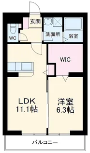 パラッツォ淵野辺Ⅱ【1階】の間取り