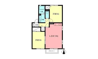 サニーフローラB【1階】の間取り