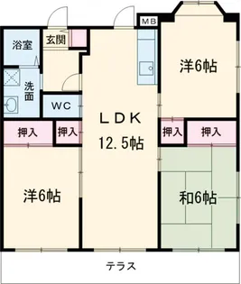 セピア長丘【301号室】の間取り