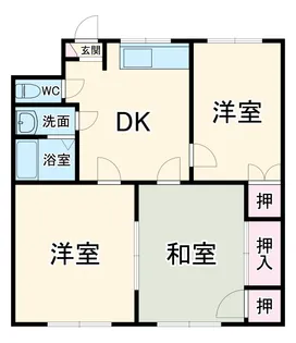 グランビア南【203号室】の間取り