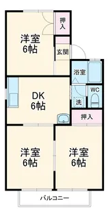 21センチュリーハウス 6棟【1階】の間取り