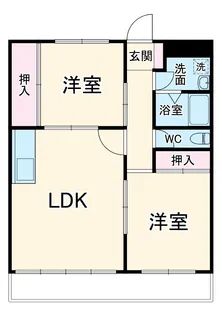 リバーサイド東川口No.1【1階】の間取り