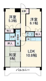 グランパレス鈴木【3階】の間取り