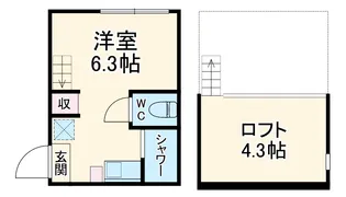 ハートコート東白楽【2階】の間取り