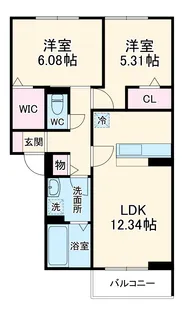 アルタフォーレ A【2階】の間取り