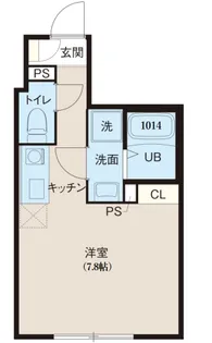 レピュア北千住レジデンスⅡ【4階】の間取り