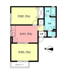 マーチ 梶塚【1階】の間取り