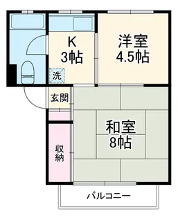 東山野グリーン【4階】の間取り