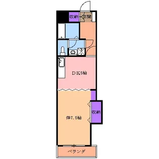 ブラン・ルージュ元今泉【308号室】の間取り