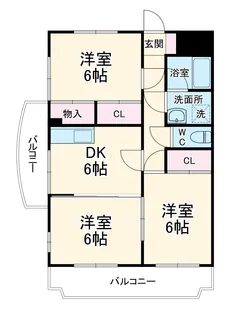 レジデンス今村B【B105号室】の間取り