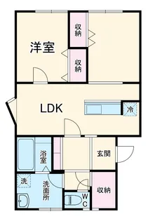 マンション桃の里【3階】の間取り