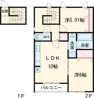 リュミエール【A02020号室】の間取り