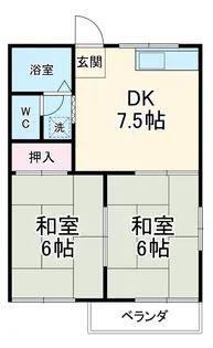 ホワイトタウン【201号室】の間取り