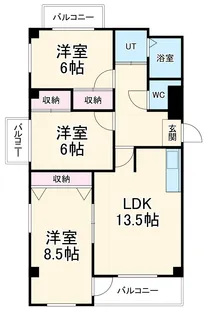 M・エコー【3階】の間取り