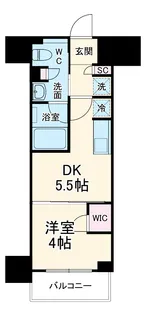 ザ・パークハビオ同心【5階】の間取り