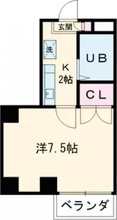 メビウスair【1B号室】の間取り