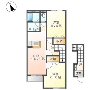 グレイスビラ・桜島【2階】の間取り