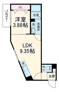 AJA京成大久保【1階】の間取り