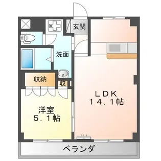 セレーヌ泉【205号室】の間取り
