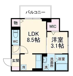 エクセル海神II【2階】の間取り