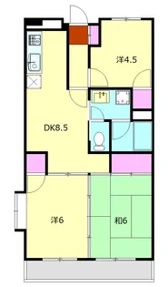 蛍田マンション【3階】の間取り
