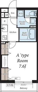 ChampVallon千人町【3階】の間取り