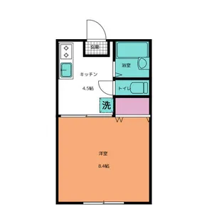 フレアパーク【102号室】の間取り